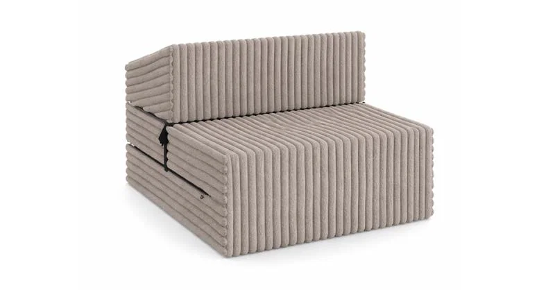 Rozkladacia pohovka SUZI BÉŽOVÁ SZTRUKS 70x200 výška 14 cm